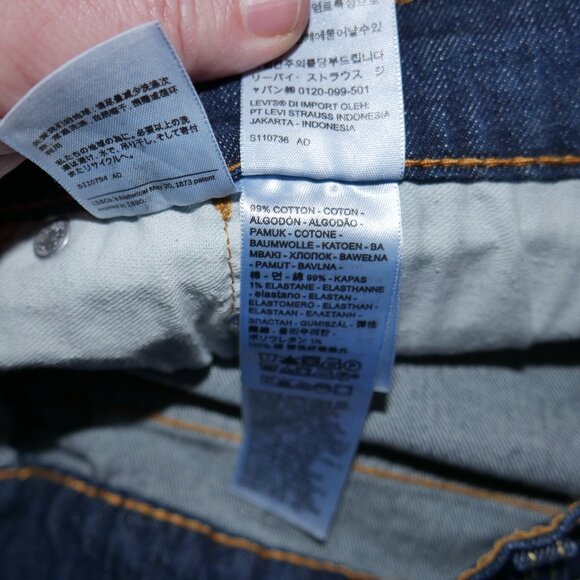 Levis 559 Men's Size 50x30 Jeans Relaxed Fit Straight Leg Dark Wash Denim NWT - Picture 10 of 11